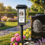 Personalized Always Loved Butterfly Photo Solar Garden Light with Name and Year Garden Decor Memorial Sympathy Gift for Family Friend