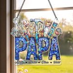 Personalized Repair Tool Acrylic Suncatcher Ornament with 1-12 Names Father's Day Birthday Gift for Dad Grandpa