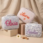 Funda de Biblia de Algodón Personalizada con Cruz Floral y Nombre de Iglesia Regalo de Bautizo para Cristianos Pastores