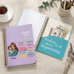 Personalizado She Is Mom Bible Verse Cartoon 2026 Planner Spiral A5 Notebook with Name Birthday Christianity Gift for Mom Christian