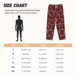 Personalized Birth Flower Soft Skin-Friendly Pajama Pants with Name Daily Use Birthday Gift for Girls Women