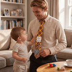 Personalized The Best Dad in the World Photo Tie with Name and Text Birthday Anniversary Father's Day Gift for Men Dad