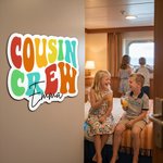Personalized Cousin Crew Fridge Magnet with Name Home Office Decor Holiday Gift for Family Friends