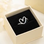 Personalized 1-10 Birthstones Family Heart Sterling Silver Ring Women's Jewelry Birthday Mother's Day Gift for Grandma Mom