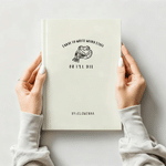 Personalised Funny Frog Humorous Phrase Hardcover Journal Notebook with Name Birthday Gift for Writers Office Workers