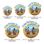 Henkilökohtainen Cartoon Couple Character Back View Cruise Jääkaappi Magneetti nimi Home Decor Syntymäpäivä Summer Travel lahja vastanaineille