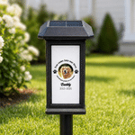 Personalized Pet Photo Paw Print Solar Garden Light with Name and Date Memorial Gift for Pet Owners