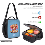 Sac à dos personnalisé avec nom Sac à dos Highland Cow Birth Flower Lunch Bag Trousse à crayons Retour à l'école Cadeau d'anniversaire pour étudiant