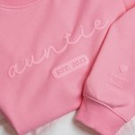 Personalised 3D Puff Print Mama Nana Dad Sweatshirt with Nickname and Kids' Names Mother's Day Father's Day Newborn Gift for Family