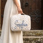 Funda de Biblia de Algodón Personalizada con Cruz Floral y Nombre de Iglesia Regalo de Bautizo para Cristianos Pastores