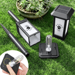 Personalized Dog Cat Pet Paw Print Solar Garden Light with Name and Text Garden Decor Memorial Sympathy Gift for Family Pet Owners