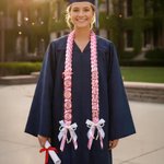 Ruban de Graduation Personnalisé Class of 2026 Multi-Color Pearl Glitter Ribbon Lei with Name and Year Braided Senior Recognition Party Gift for Graduates