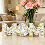 Panneau en bois personnalisé avec noms pour la maison Cadeau d'anniversaire pour la fête des mères
