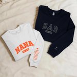 Personalised 3D Puff Print Mama Nana Dad Sweatshirt with Nickname and Kids' Names Mother's Day Father's Day Newborn Gift for Family