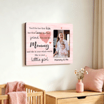 Henkilökohtainen vauva valokuva puinen kehys tekstillä Home Decor Isänpäivä Vanhempi-lapsi perhe lahja uudelle isälle vanhemmille isovanhemmille isovanhemmille