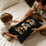 Personalized Best Dad Ever Photo Soft Rectangular Throw Pillow Cover Home Decor Happy Father's Day Gift for Father Man