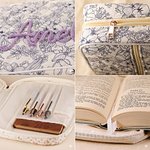 Funda de Biblia de Algodón Personalizada con Cruz Floral y Nombre de Iglesia Regalo de Bautizo para Cristianos Pastores
