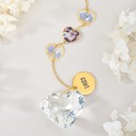 Carillons personnalisés en cristal pour animaux de compagnie avec nom Ornement commémoratif Sympathie Anniversaire Cadeau pour la perte d'un animal de compagnie