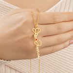 Collier de fleur de naissance personnalisé avec nom Cadeau d'anniversaire pour Maman Grand-mère Tante Petite amie
