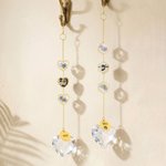 Carillons personnalisés en cristal pour animaux de compagnie avec nom Ornement commémoratif Sympathie Anniversaire Cadeau pour la perte d'un animal de compagnie