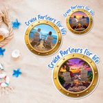 Henkilökohtainen Cartoon Couple Character Back View Cruise Jääkaappi Magneetti nimi Home Decor Syntymäpäivä Summer Travel lahja vastanaineille