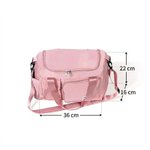 Bolsa de viaje personalizada con múltiples compartimentos personaje animado 3D nombre y correa de hombro regalo de cumpleaños para mujeres
