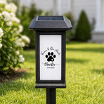 Personalized Dog Cat Pet Paw Print Solar Garden Light with Name and Text Garden Decor Memorial Sympathy Gift for Family Pet Owners