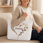 Bolsa de pana de gran capacidad con nombre personalizada con estampado de leopardo de colores Regalo de cumpleaños aniversario para mujer