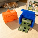 Henkilökohtainen 3D-painettu nimi Dog Poop Bag Dispenser kanssa biohajoava pussit Ulkoiluaktiviteetteja lahja koiranomistajille ystäville