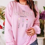 Personalized This Mommy Nana Belongs To 1-16 Birth Flowers T-shirt with Name Birthday Mother's Day Gift for Mom Grandma