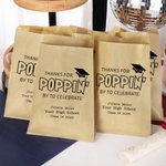 Personalisierte Dank für Poppin Food-Grade Popcorn Kekstüten mit Namen Satz von 20 Graduation Party Favors für Klasse von 2026 Absolventen Seniors