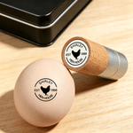 Sello de madera personalizado para huevos de gallina con texto del año y caja de regalo Regalo de cumpleaños de uso diario para el dueño de una granja
