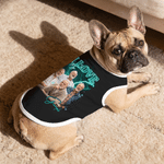 Personalized Photo Lightning Bolt Soft Cotton Dog Vest with Title Father's Day Birthday Gift for Men Pet Owners