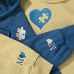 Sweatshirt à capuche brodé avec initiales Cadeau d'anniversaire pour couples nouveaux mariés