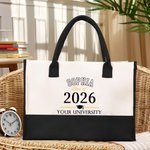 Borsa personalizzata della classe 2026 con fodera impermeabile Borsa a mano di grande capacità Regalo di laurea per laureati