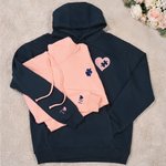 Sweatshirt à capuche brodé avec initiales Cadeau d'anniversaire pour couples nouveaux mariés