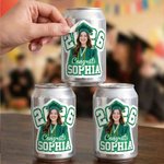 Personalised Colourful Sequins Graduate Photo Stickers with Name and Year Graduation Gift for Graduate
