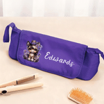 Personalizzato carino cavallo nascita fiore ragazza portatile riscaldamento asta borsa di stoccaggio con nome e isolamento Pad viaggio accessorio regalo di compleanno per le donne