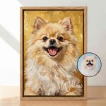 Impresiones en lienzo personalizado con foto de mascota y nombre estilo textura de pintura moderna regalo de cumpleaños para amantes de las mascotas