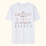 Personalized This Mommy Nana Belongs To 1-16 Birth Flowers T-shirt with Name Birthday Mother's Day Gift for Mom Grandma