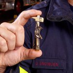 Gepersonaliseerde Brandweerhelm Bijl Stropdas Clip met Gegraveerde Tekst Pensioen Vaderdag Verjaardagscadeau voor brandweerman Man
