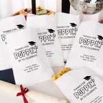 Personalisierte Dank für Poppin Food-Grade Popcorn Kekstüten mit Namen Satz von 20 Graduation Party Favors für Klasse von 2026 Absolventen Seniors