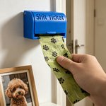 Henkilökohtainen 3D-painettu nimi Dog Poop Bag Dispenser kanssa biohajoava pussit Ulkoiluaktiviteetteja lahja koiranomistajille ystäville