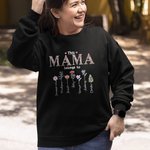 Personalized This Mommy Nana Belongs To 1-16 Birth Flowers T-shirt with Name Birthday Mother's Day Gift for Mom Grandma