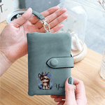 Personalisierte Multicolor Geburt Blume Cartoon Pferd PU Leder Armband Brieftasche mit Namen Geburtstag Kirche Brautparty Geschenk für Pferdebesitzer Liebhaber