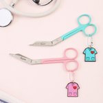Personalisierte Krankenschwester Uniform Leichte tragbare Verbandschere mit Namen Krankenschwester Tag Graduierung Geschenk für Krankenschwestern Tierärzte Medizinstudenten