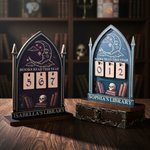 Personalised Books Read This Year Gothic Wooden Books Read Tracker with Text and 30 Number Blocks Bookshelf Decor Birthday Gift for Reader Book Lover