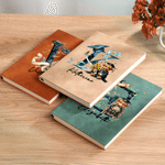 Personalised Graduation Highland Cow A5 A6 PU Leather Notebook Cover with Name and Initial Graduation Gift for Students Graduates