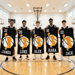 Personalised Basketball Player Silhouette Quick Dry Oversized Beach Towel with Name and Number Beach Party Summer Holiday Gift for Basketball Lover