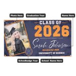 Personalised Graduation Banner Graduation Announcement Graduation Gift
